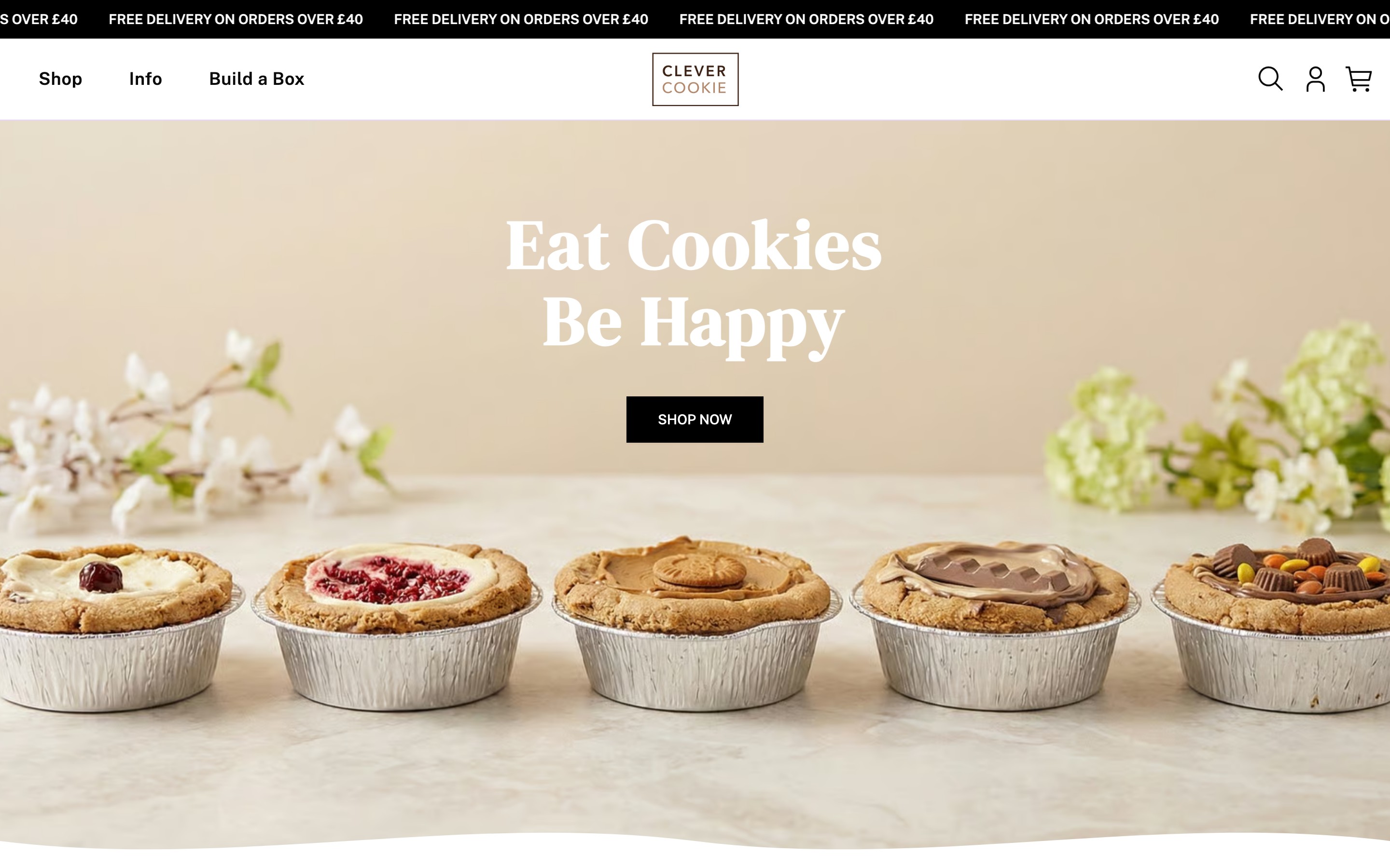 Clever Cookie homepage