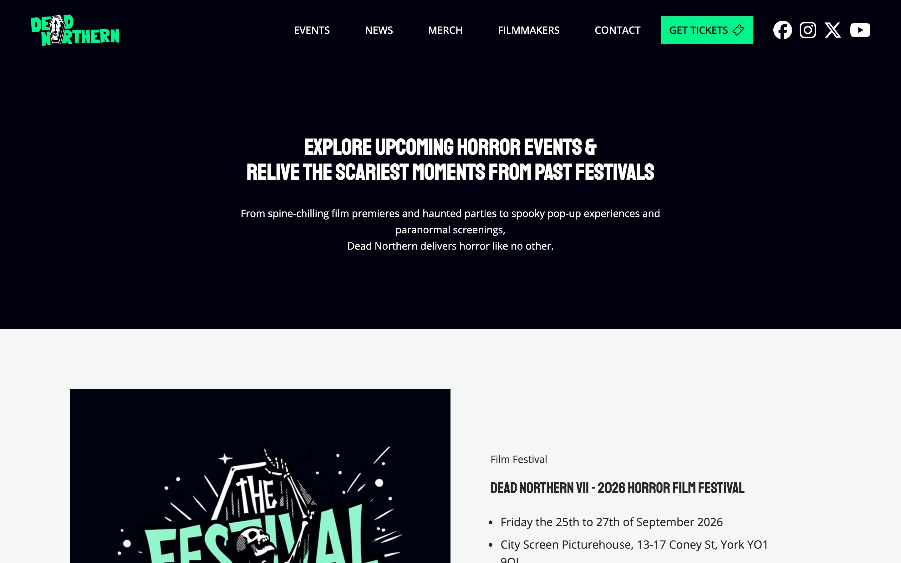 Dead Northern events listing