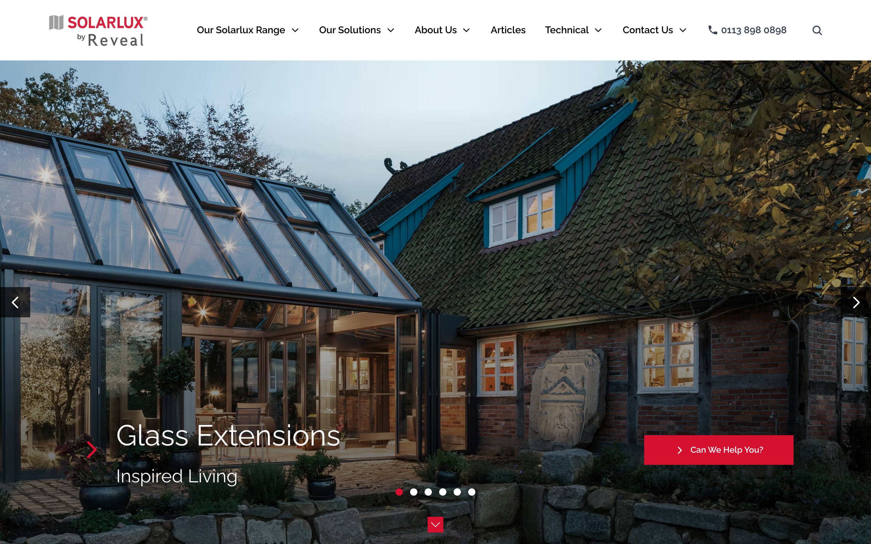 Solarlux by Reveal homepage